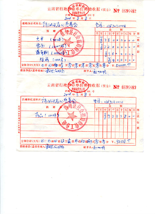 云南鲁甸救灾义卖图书募款收支简报